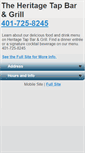 Mobile Screenshot of heritagerestaurantri.com
