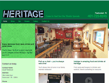 Tablet Screenshot of heritagerestaurantri.com